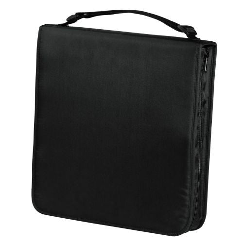 Hama 160 CD DVD Blu-ray Wallet Carry Case Disc Storage Protection Bag Nylon Holder - Black