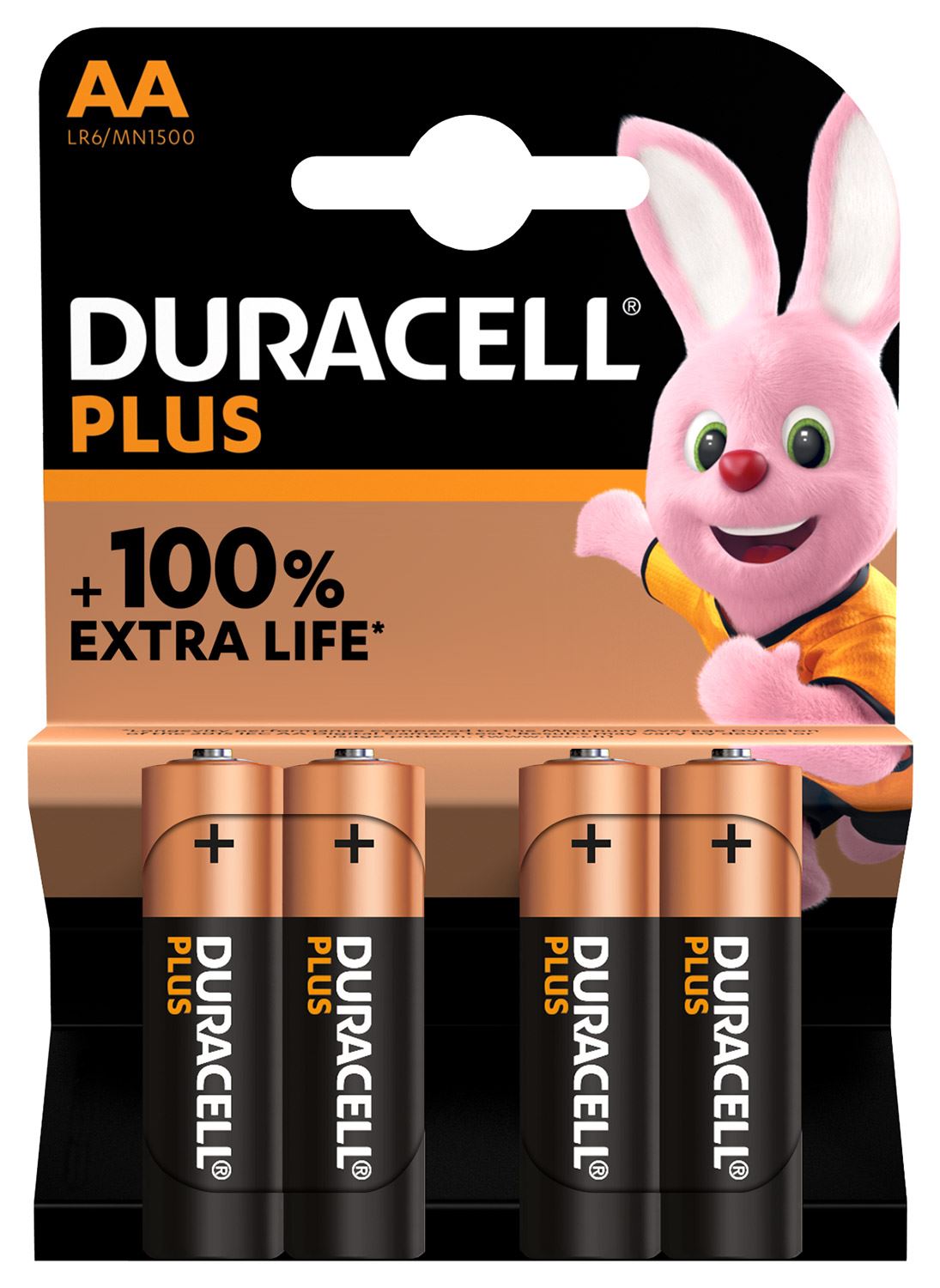 Duracell AA Battery Plus power - 4 Pack