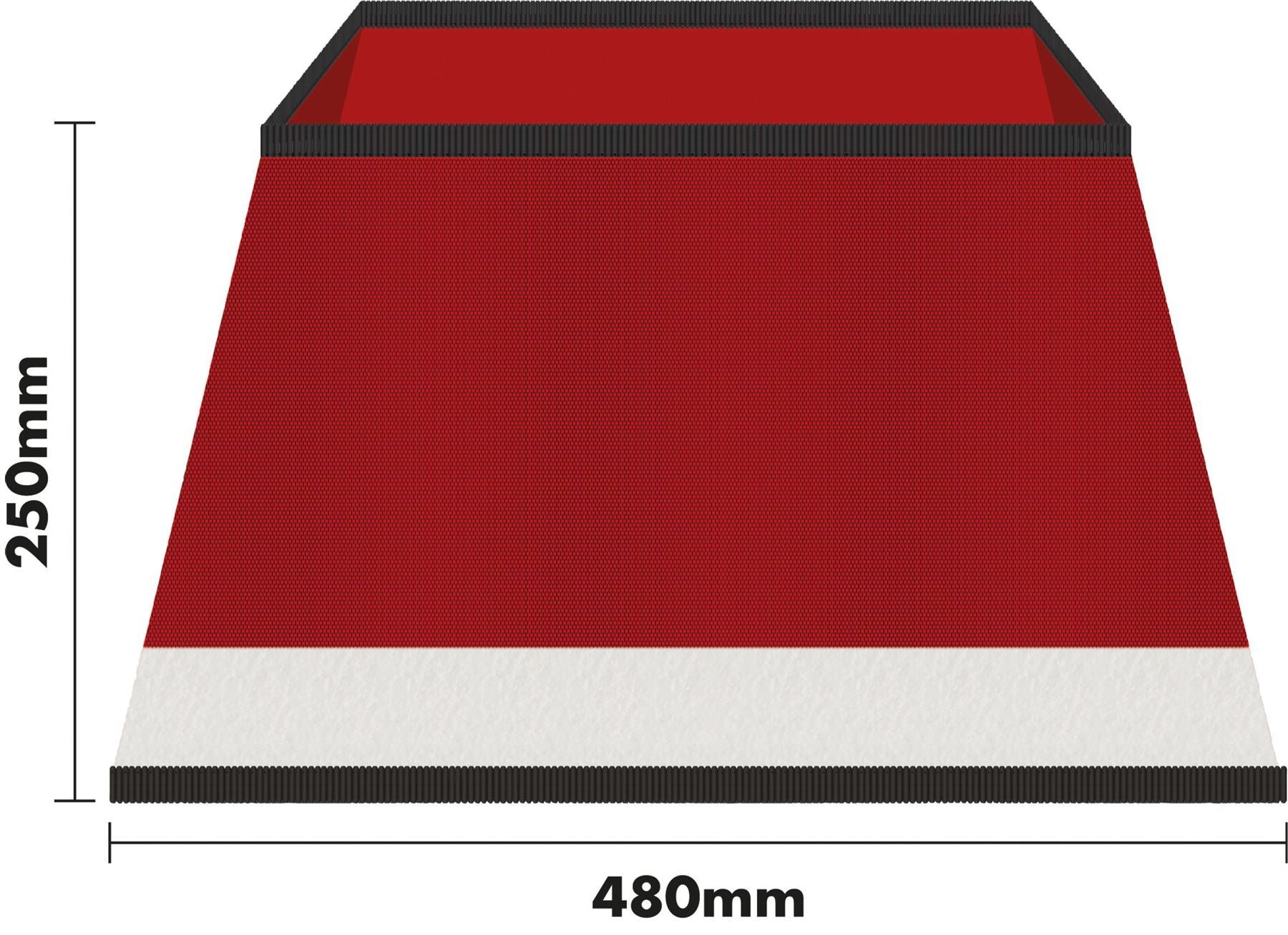 Santa Design Christmas Tree Skirt Easy Fold Stand Cover Decoration - Red & White