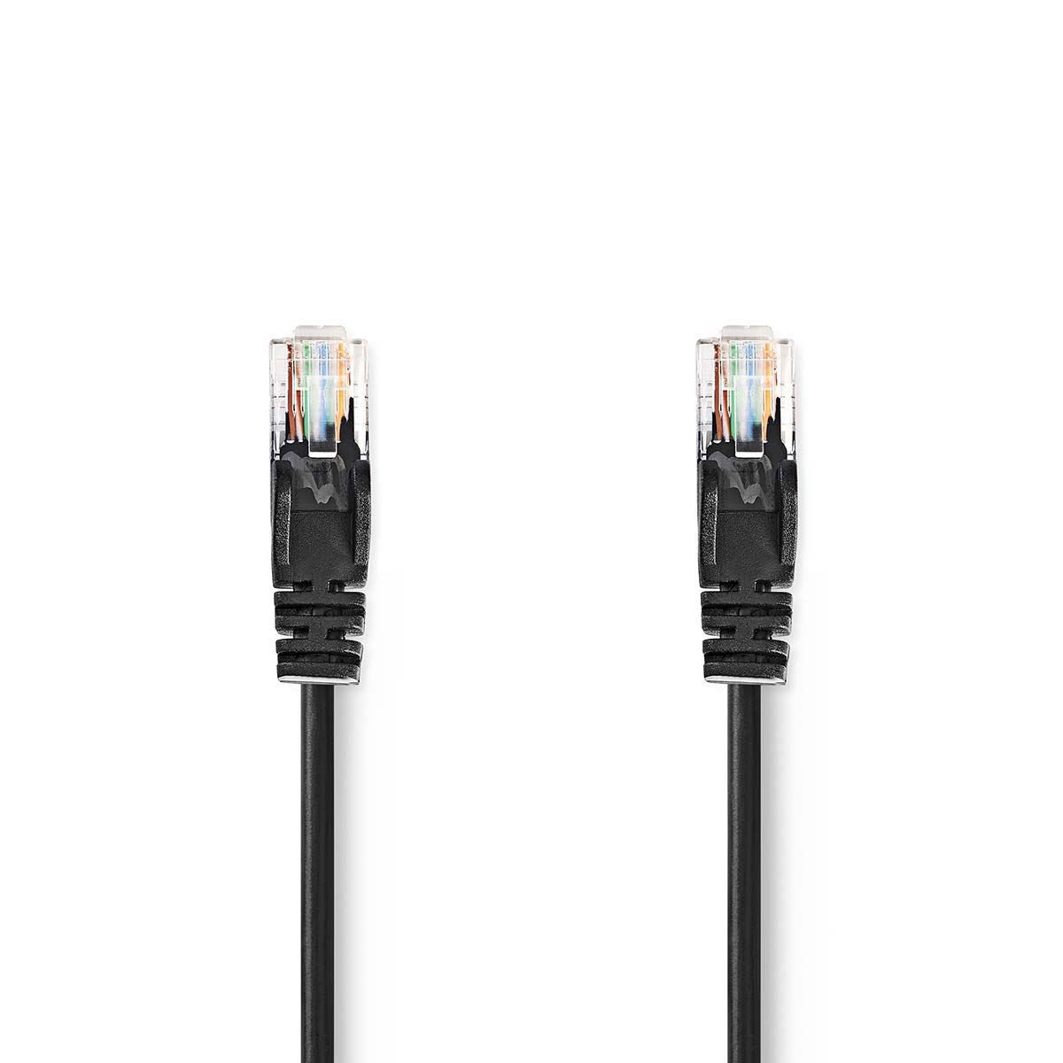 Nedis CAT5e Cable | U/UTP | RJ45 Male | RJ45 Male | 1.00 m | Round | PVC | Black