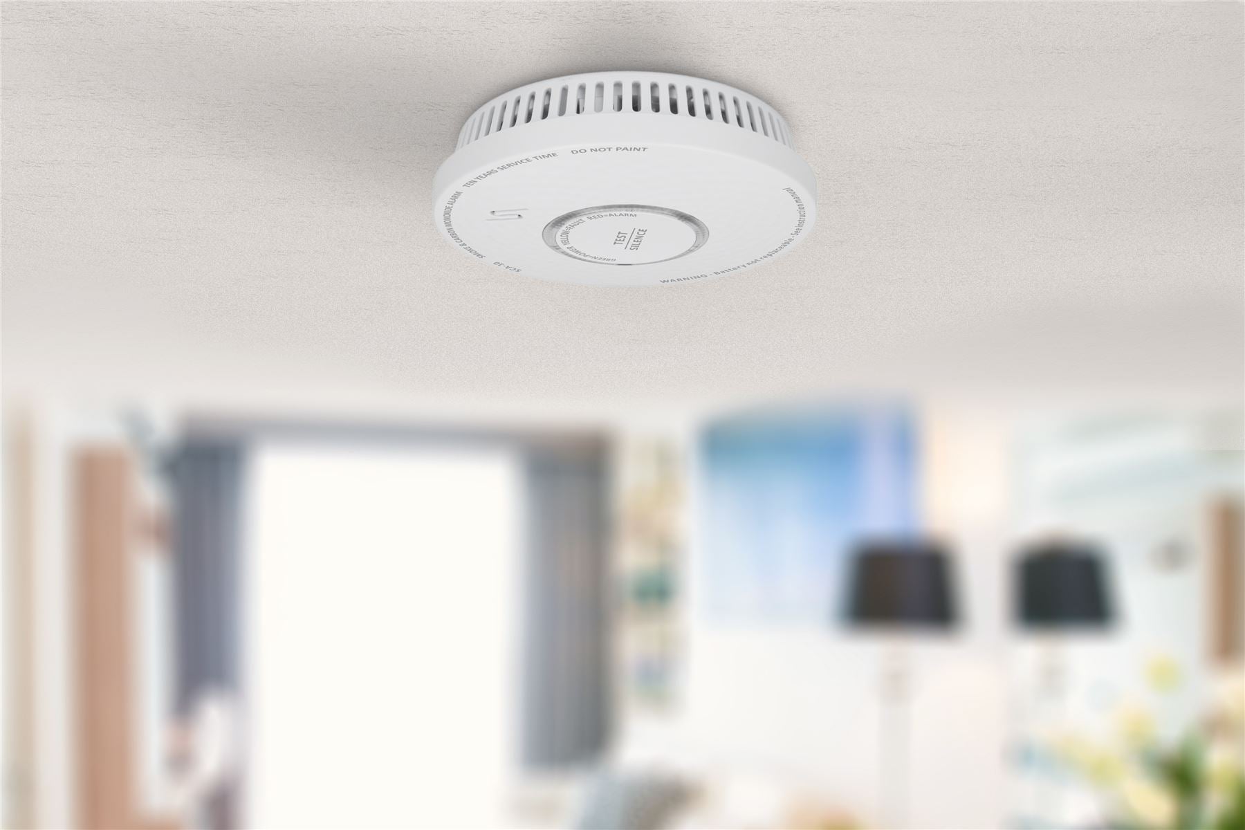 Alecto SDX10 | Smoke and Carbon Monoxide Alarm | Battery Powered | Sensor life cycle: 10 year | EN 50291 | Android™ / IOS | With test button | 85 dB | White