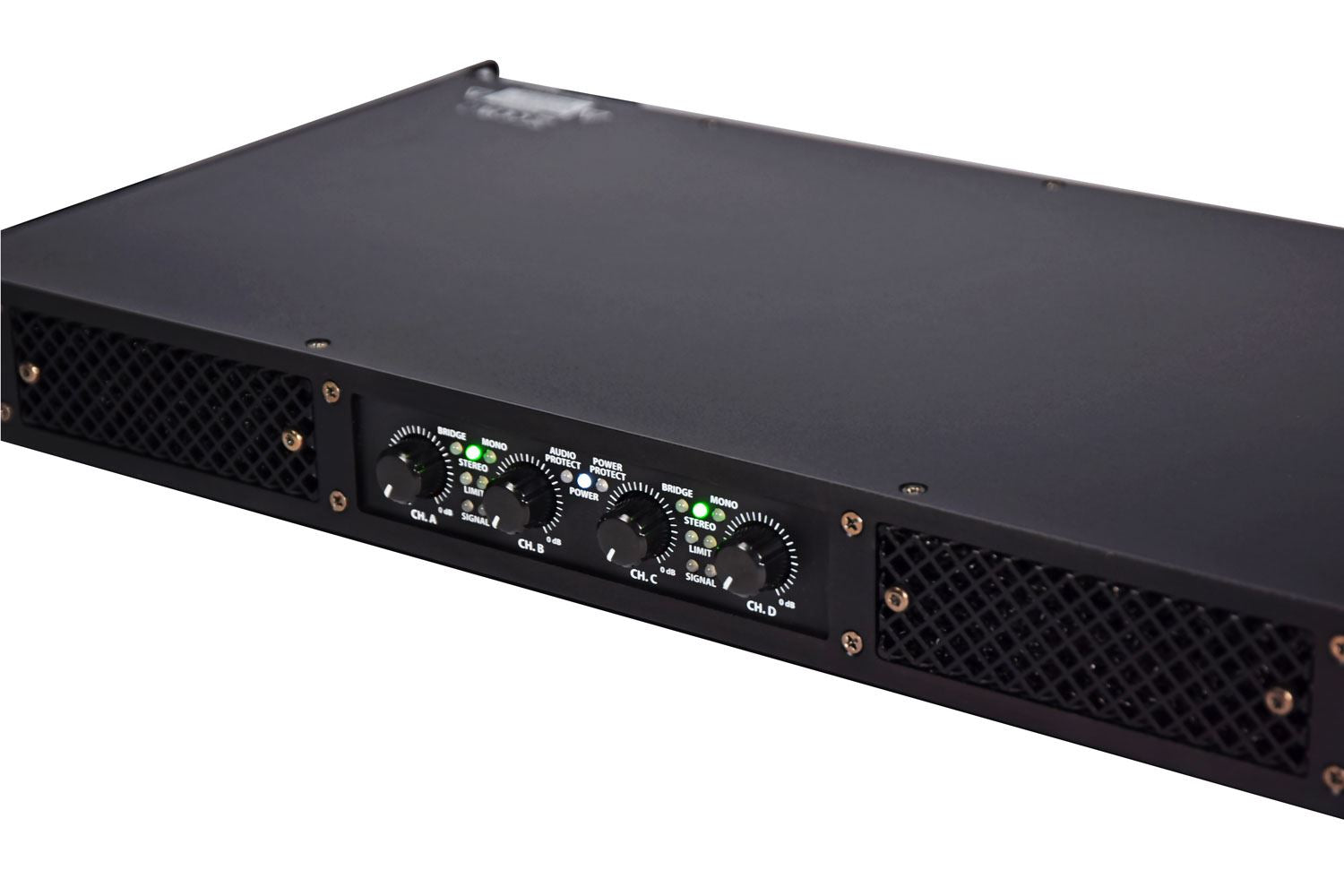 Citronic D4350 1U Rack Mount Quad Amplifier 4 x 350W RMS