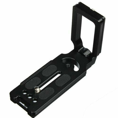 Ex-Pro Quick Release L Plate Bracket for Canon Nikon Sony Cameras, Arca Swiss Compatible Tripod Mount, CNC Alloy, Adjustable Fit
