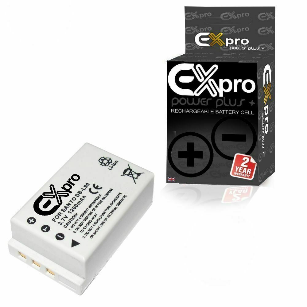 Ex-Pro DB-L90B, DB-L90 Sanyo Li-on Digital Camera Battery