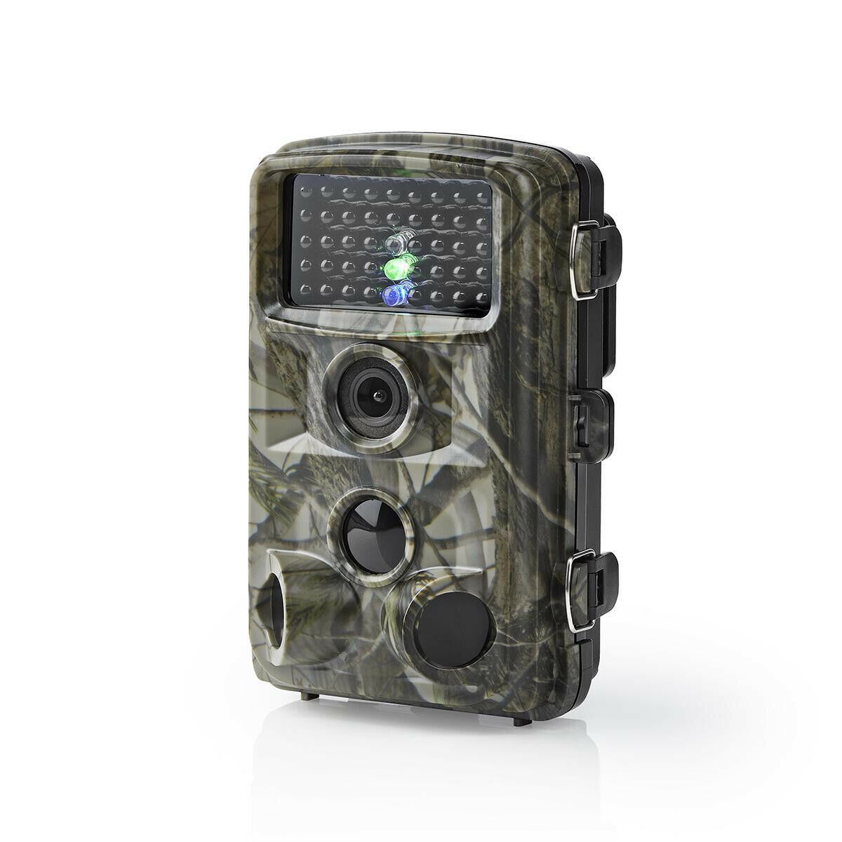 Nedis Wildlife Camera | 1080p@30fps | 16.0 MPixel | 5 MPixel CMOS | IP56 | Black No-Glow IR | Night vision | Viewing angle: 90 ° | Motion sensor | Detection angle: 120 ° | Detection range: 20.0 m | Screen size: 2.4 " | LCD Screen | Brown/Green