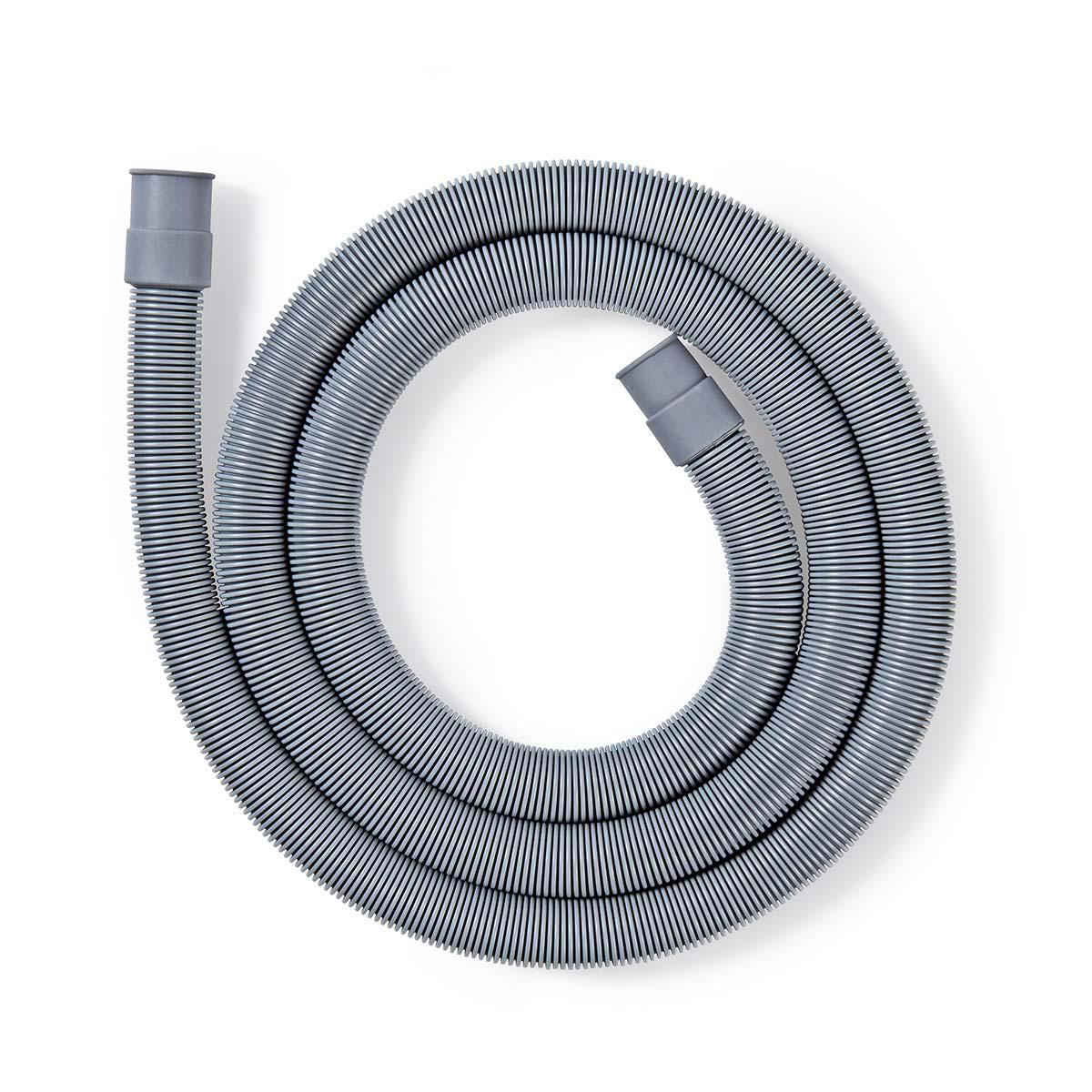 Nedis Outlet Appliance Drain Hose | 21 mm | 19 mm | 1.5 Bar | 90 °C | 1.00 m | Application: Dish / Washing Machine | Grey