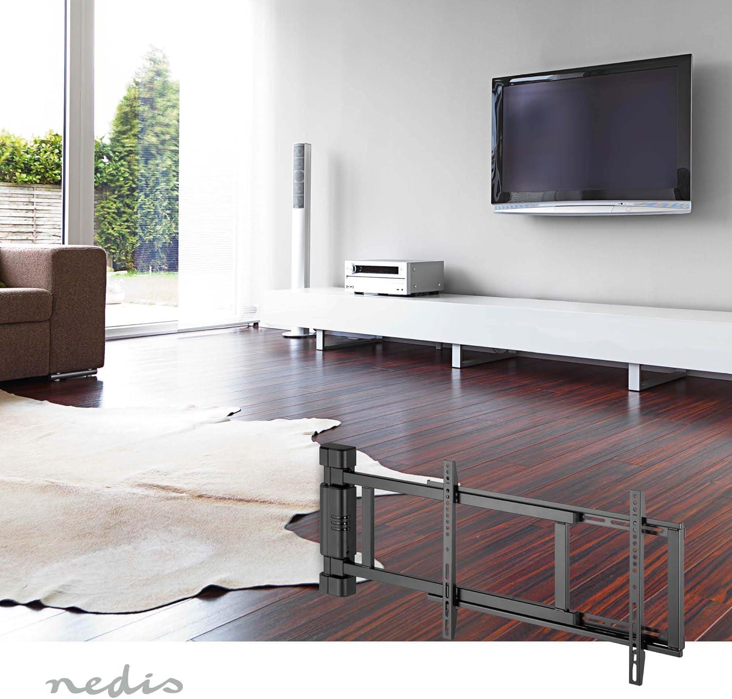 Nedis Motorised Swing TV Wall Mount Bracket for 32-75" Screen Max 50kg with Remote Control