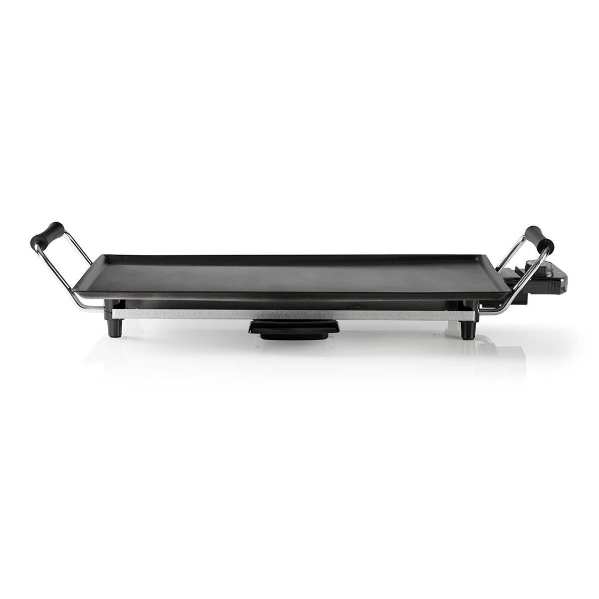 Electric Non Stick Teppanyaki Table Top Grill Griddle Plate BBQ with Drip Tray - 47.5cm x 26.5cm