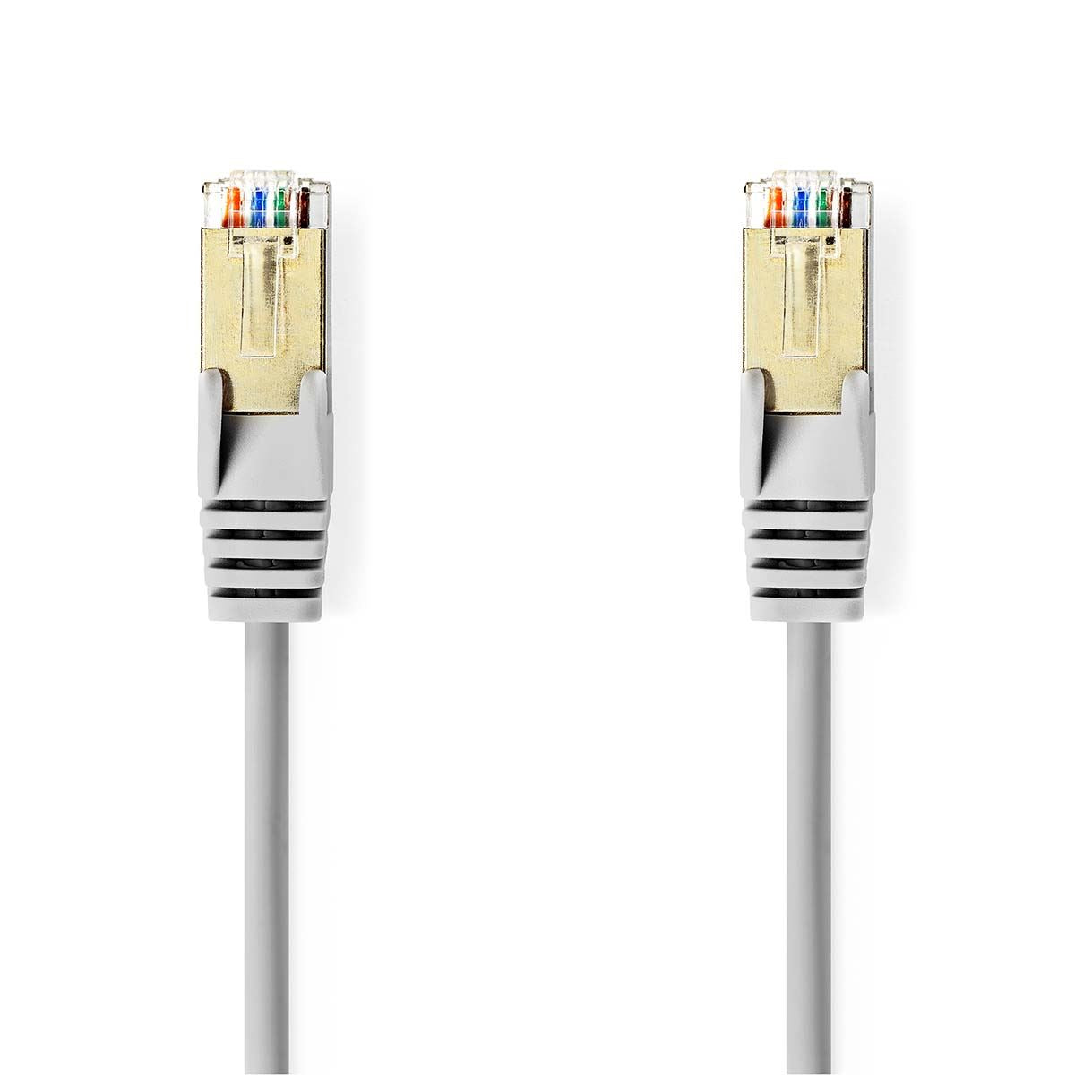 Nedis CAT5e Network Cable | SF/UTP | RJ45 Male | RJ45 Male | 5.00 m | Round | PVC | Grey | Envelope