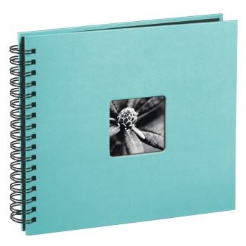 Hama Fine Art Spiralbound Photo Album, 28cm x 24cm 50, Turquoise