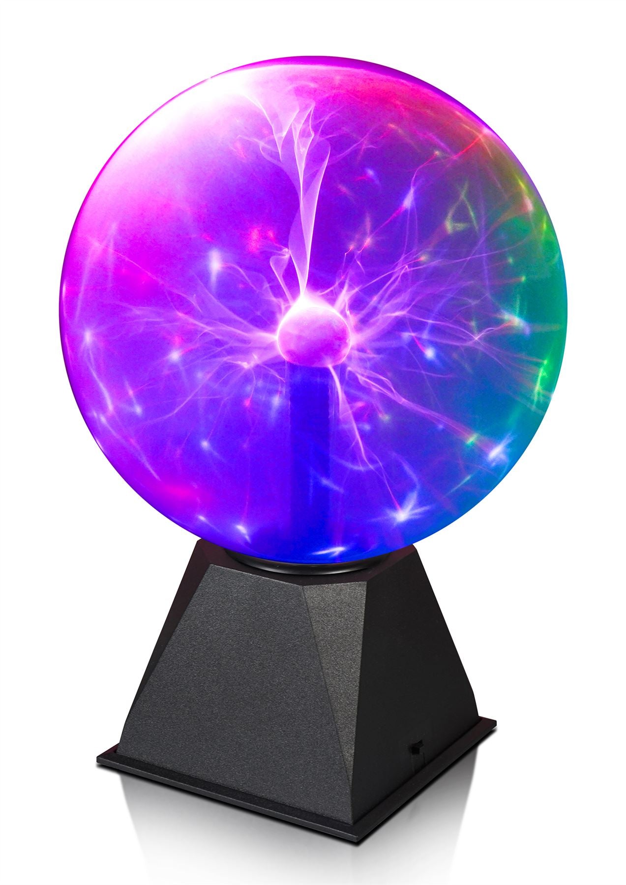 8" Multi Colour Plasma Ball Globe Light Glowing Retro Lamp Touch Activated