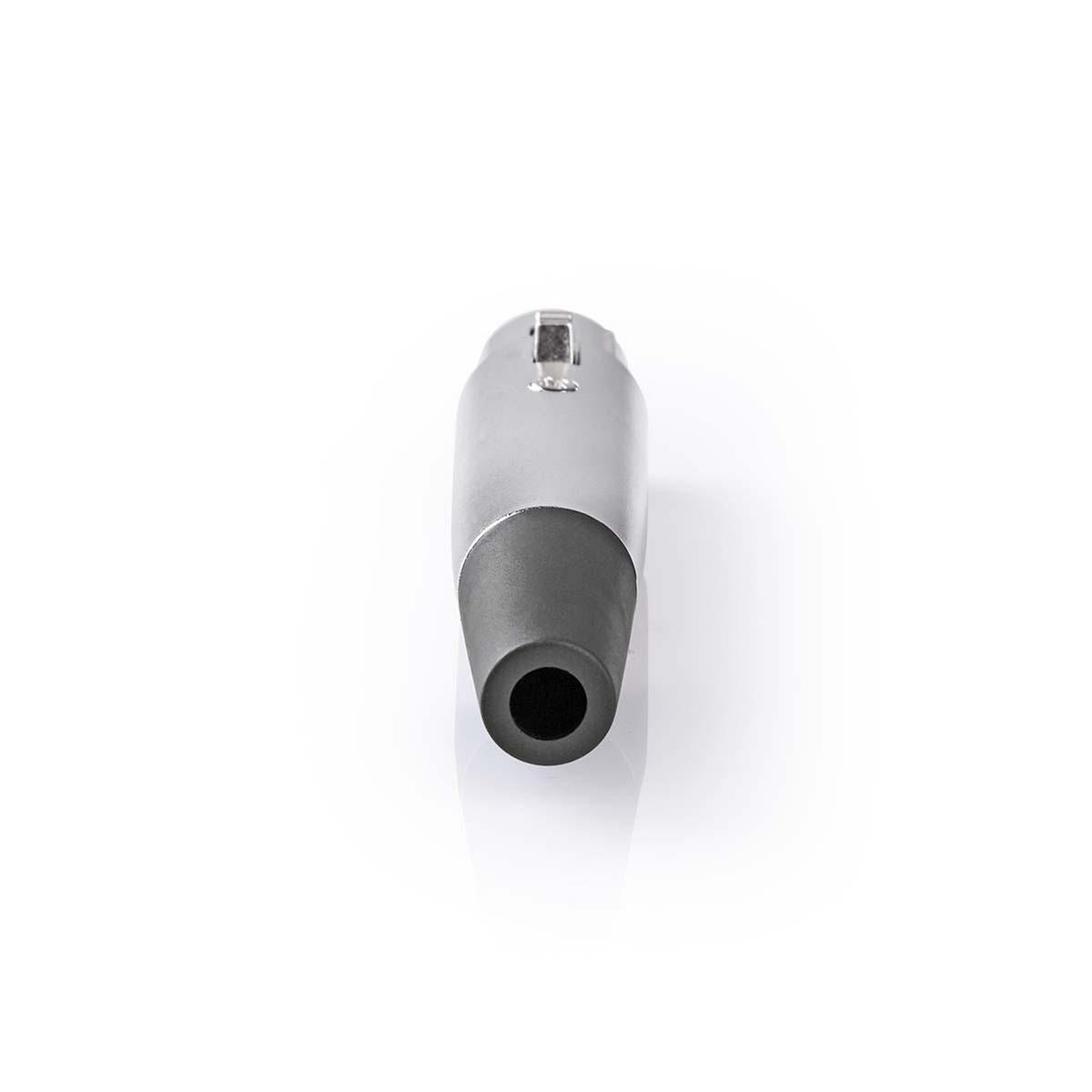 Nedis XLR 3 Pin Connector | Straight | Female | Nickel Plated | Soldering | Cable input diameter: 7.0 mm | Metal | Silver | 25 pcs | Polybag