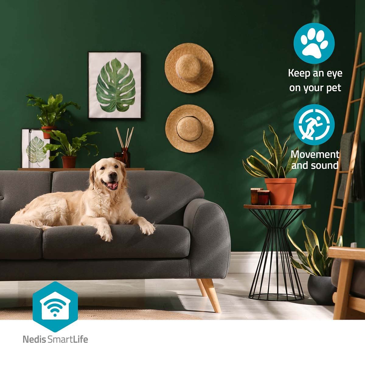 Nedis SmartLife Indoor Camera HD 1080P IP Wireless WIFI  CCTV HD Smart Home Security IR Cam