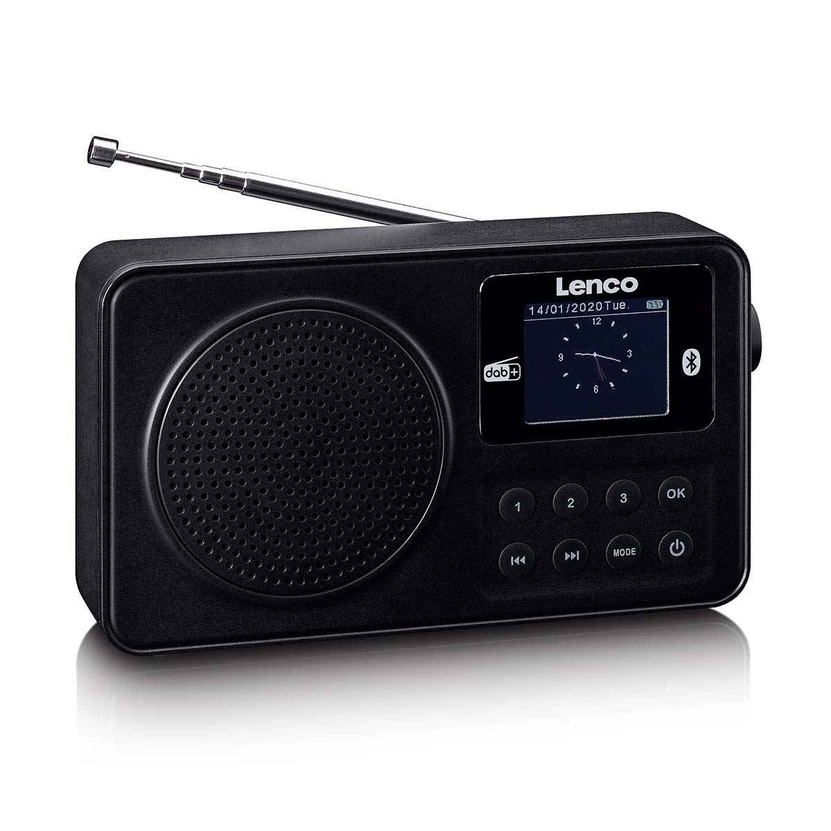 Lenco Portable DAB+/FM radio with Bluetooth® Black