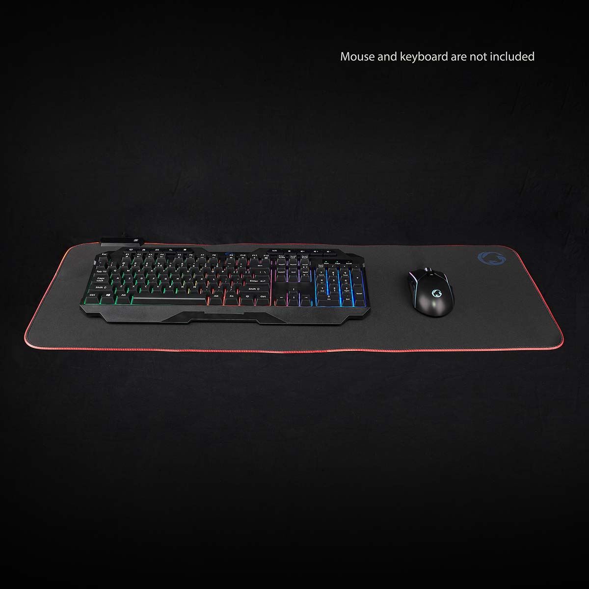 Nedis Gaming Mouse Pad | Microfiber / Rubber | Black