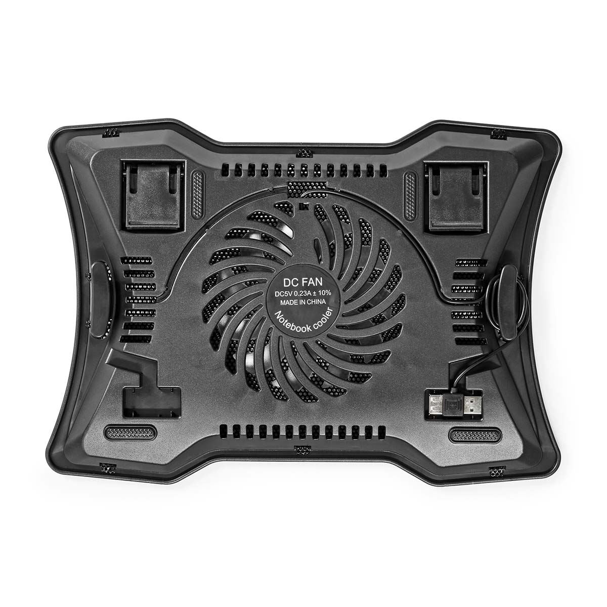 Nedis Notebook Stand | Number of fans: 1 | USB Powered | Number of angles: 2 | 17 " | 1500 rpm | LED