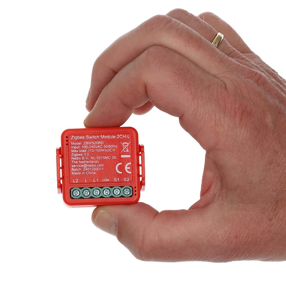 Nedis SmartLife Built-in Module | Double Switch | 2 x 100 W | Terminal Connection | App available for: Android™ / IOS