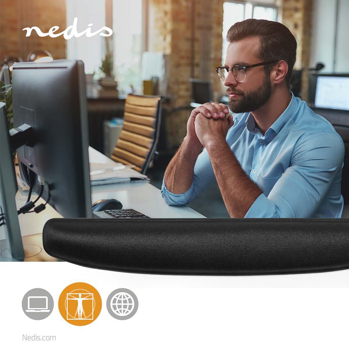 Nedis Gel Keyboard Wrist Pad | Lycra / PU | Yes