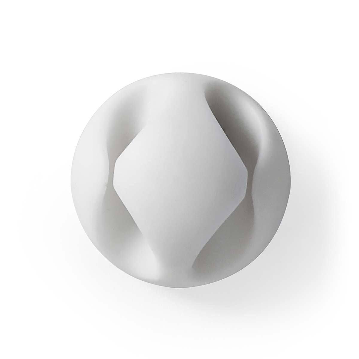 Nedis Cable Management | Cable Clip | Click and Go | 6 pcs | Number of slots: 2 Slots | Maximum cable thickness: 5.3 mm | TPE | White