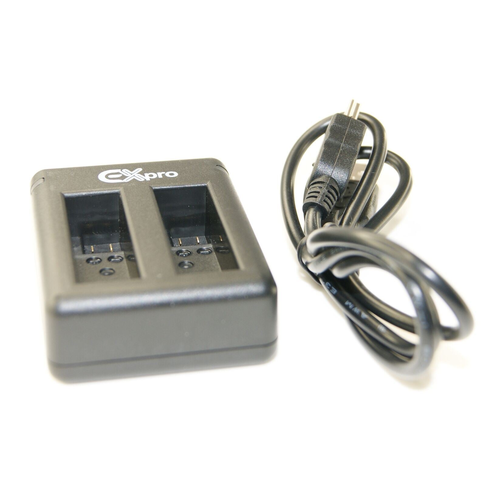 Ex-Pro USB Dual Battery Charger for GoPro Hero 5, Hero 6 & Hero 2018, Twin Fast Charger for AHDBT-501 Batteries, LED Indicator