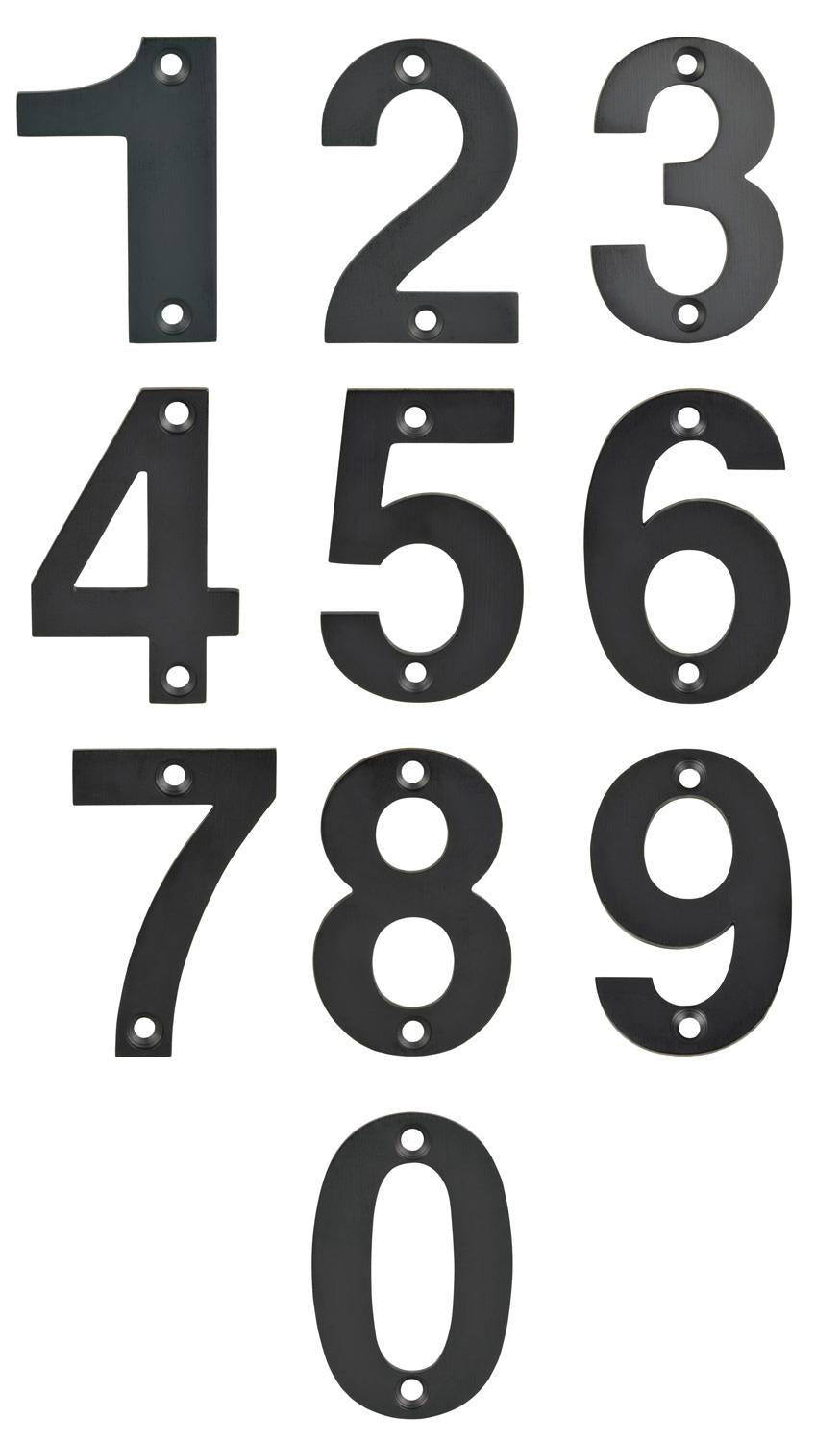 Number 9 Black Door Numbers  2" ( 50 mm ) House Flat Apartment Shop