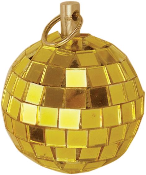 Mirror Ball 5cm 50mm 2" Gold Sparkling Disco Lights Halloween Xmas Party