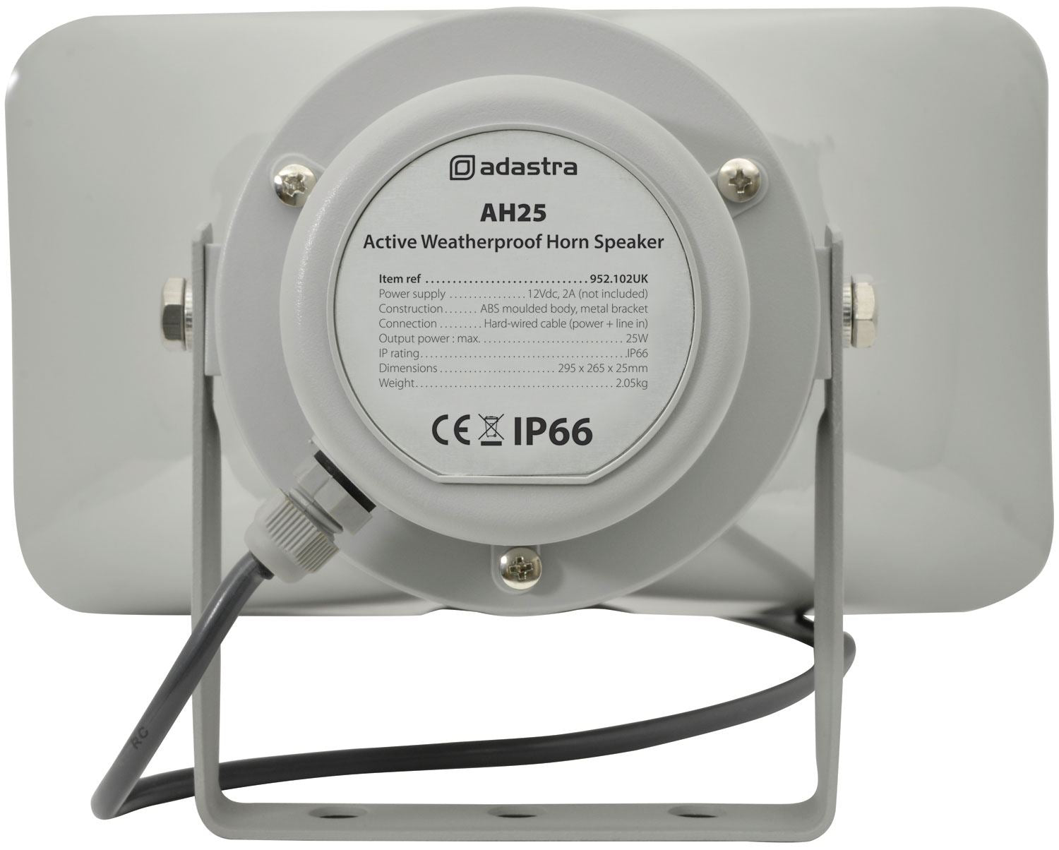 Adastra Horn Speaker (25W) weatherproof | Indoor or outdoor