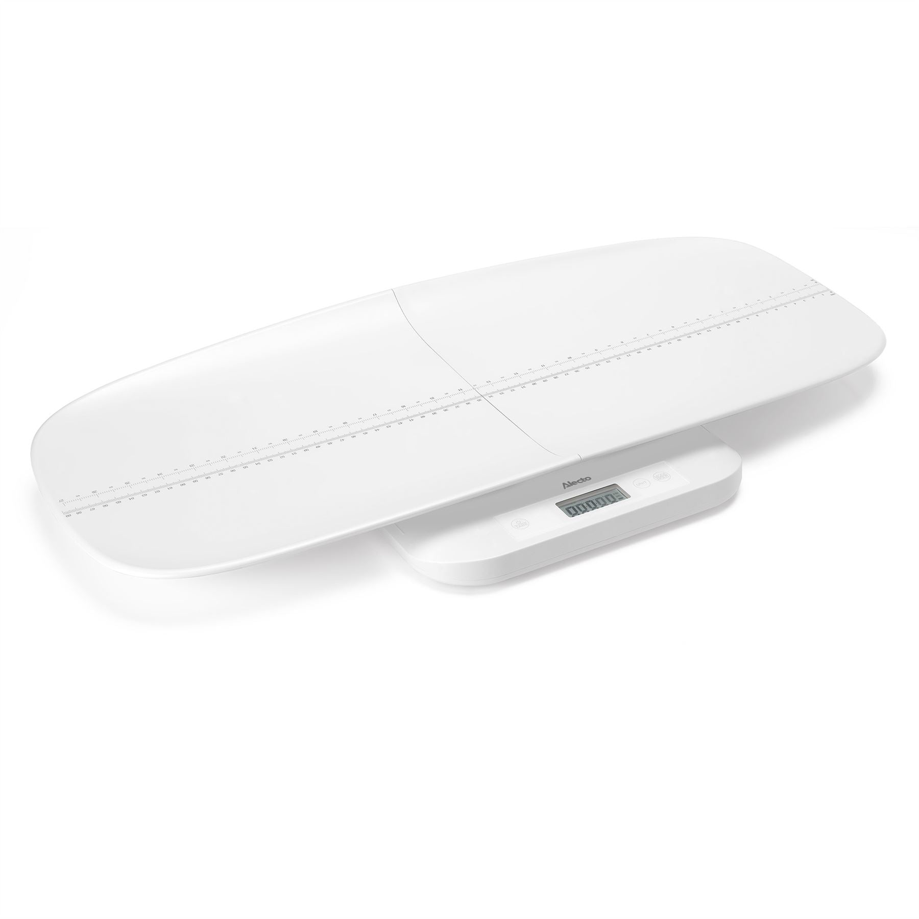 Alecto Digital Baby Weighing Scales, Personal Scale and Pet Scale in one - Up to 150 kg with Removable Weighing Surface - White | BC70