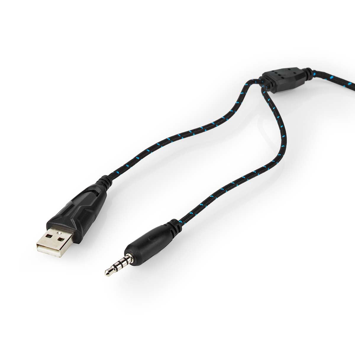 Nedis Gaming Headset | Over-Ear | Stereo | USB Type-A / 2x 3.5 mm | Fold-Away Microphone | 2.20 m | LED