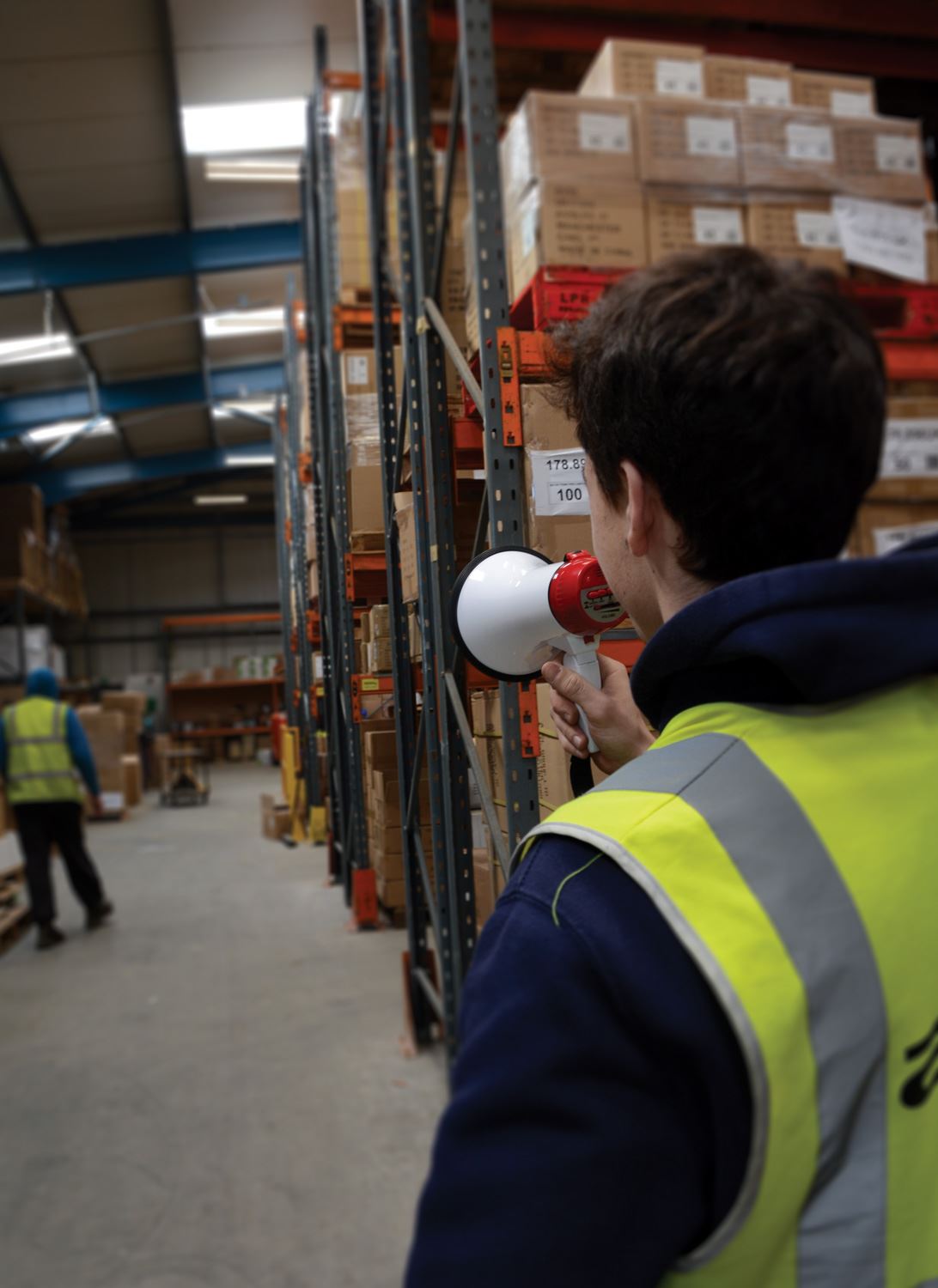 Adastra LO1R 10W Megaphone Lightweight Handheld Loud Speaker with Siren & Looper