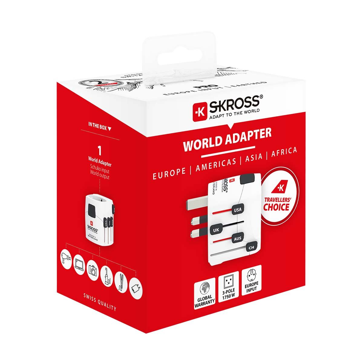 Skross Travel Adapter World PRO Earthed