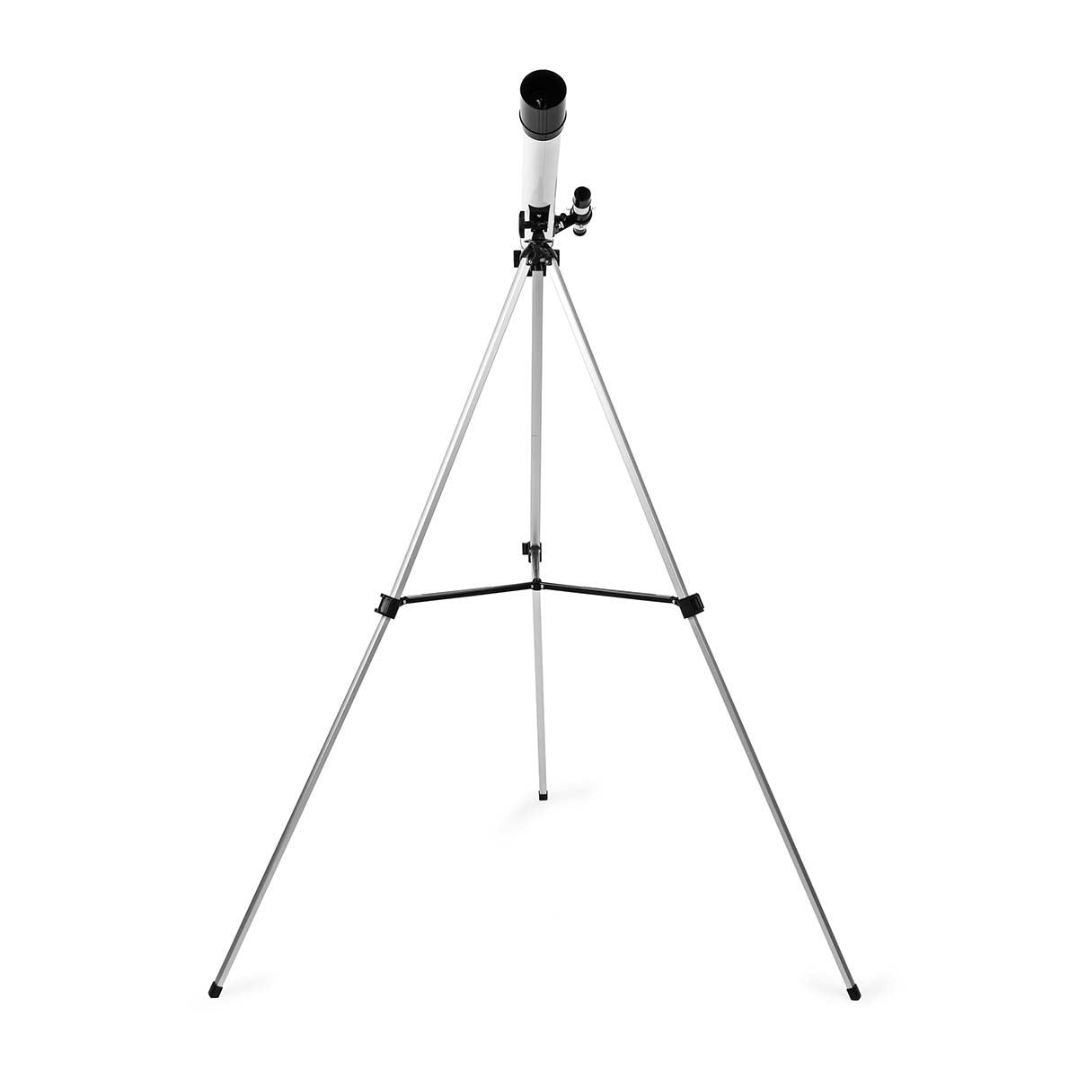 Nedis Telescope | Aperture: 50 mm | Focal length: 600 mm | Finderscope: 5 x 24 | Maximum working height: 125 cm | Tripod | Black / White