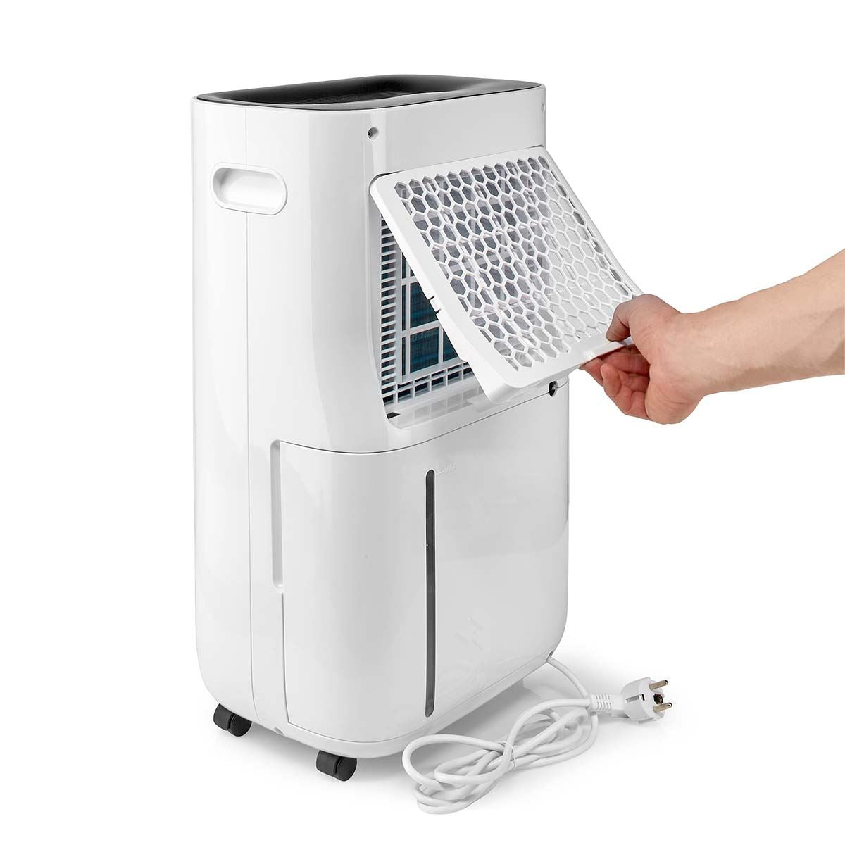 Nedis SmartLife Dehumidifier | Wi-Fi | 20 l/Day | Dehumidification / Continuous / Max+ / Dry laundry / Ventilation | Android™ / IOS | Adjustable hygrostat | 195 m³/h