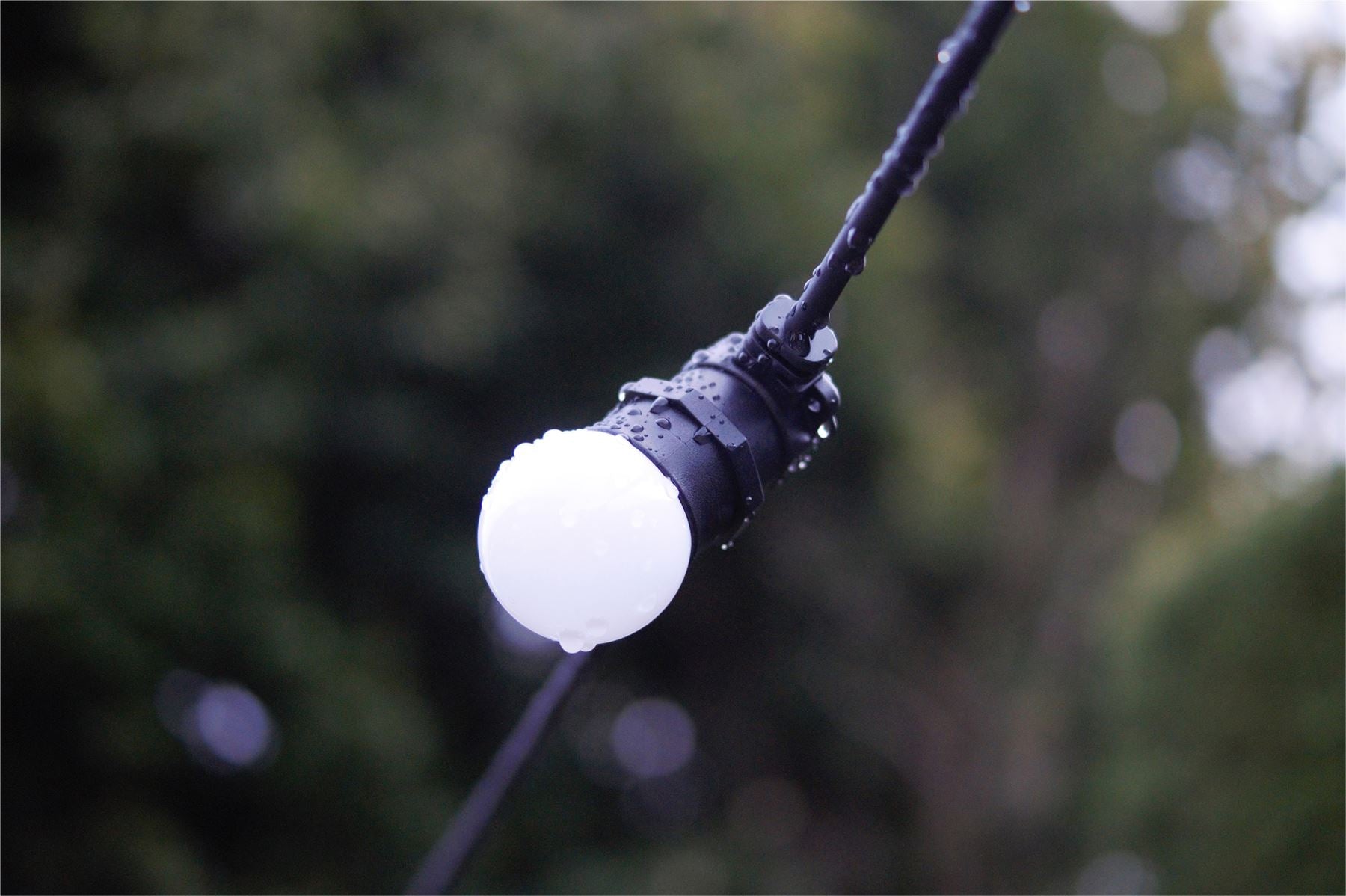 Easy-Connect Festoon 2W Warm White Frosted LED Golf Ball Bulb Anti Shatter Polycarbonate G45 E27