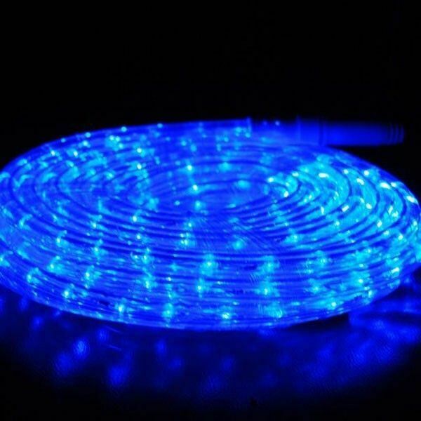 Ex-Pro 25m Static Super Bright Blue Rope Light Indoor or Outdoor