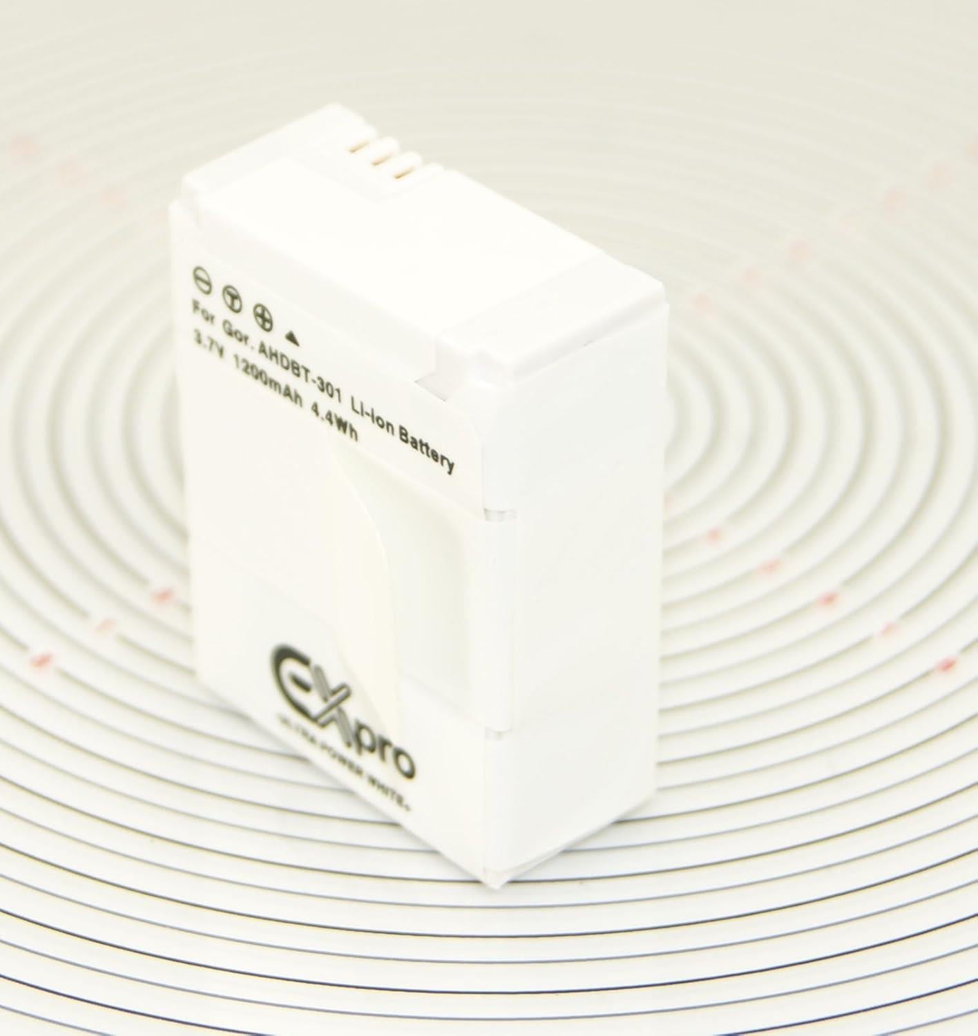 Ex-Pro AHDBT-201, AHDBT-301 Go Pro White Series Li-on Digital Camera Battery