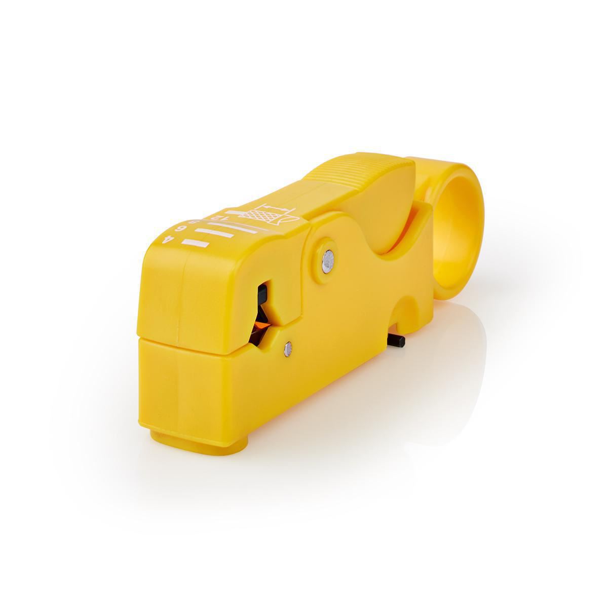 Rotary Coaxial Coax Round or Flat Cable Cutter Stripper Tool for RG58 RG59 RG62 RG7 Lead Wire Insulation