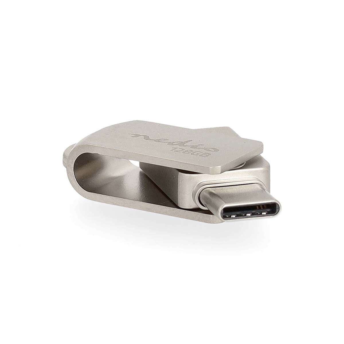 Nedis Flash Drive | 128 GB | USB-A / USB-C™ | Read speed: 110 MB/s | Write speed: 30 MB/s