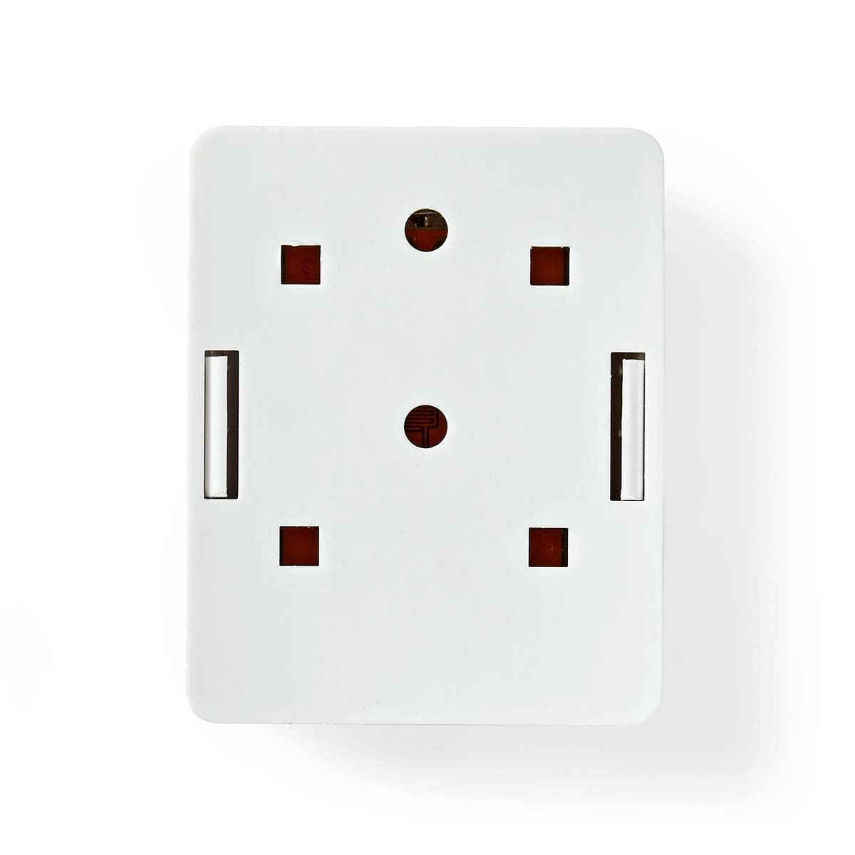 Nedis Network Wall Box | On-Wall | 1 port(s) | STP CAT6 | Straight | Female | Gold Plated | PVC | White | Box