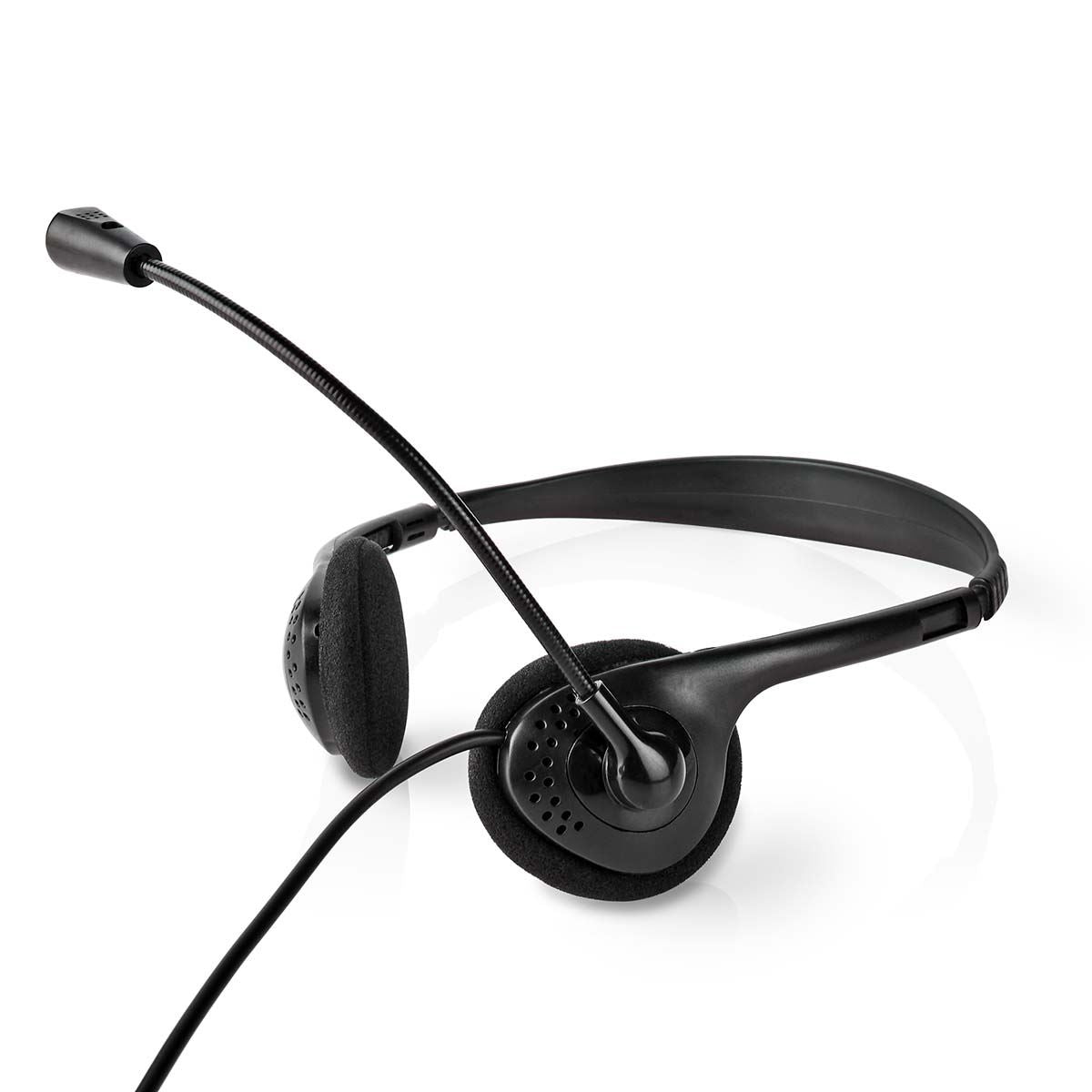 Nedis PC Headset | On-Ear | Stereo | USB Type-A / USB Type-C™ | Fold-Away Microphone | Black