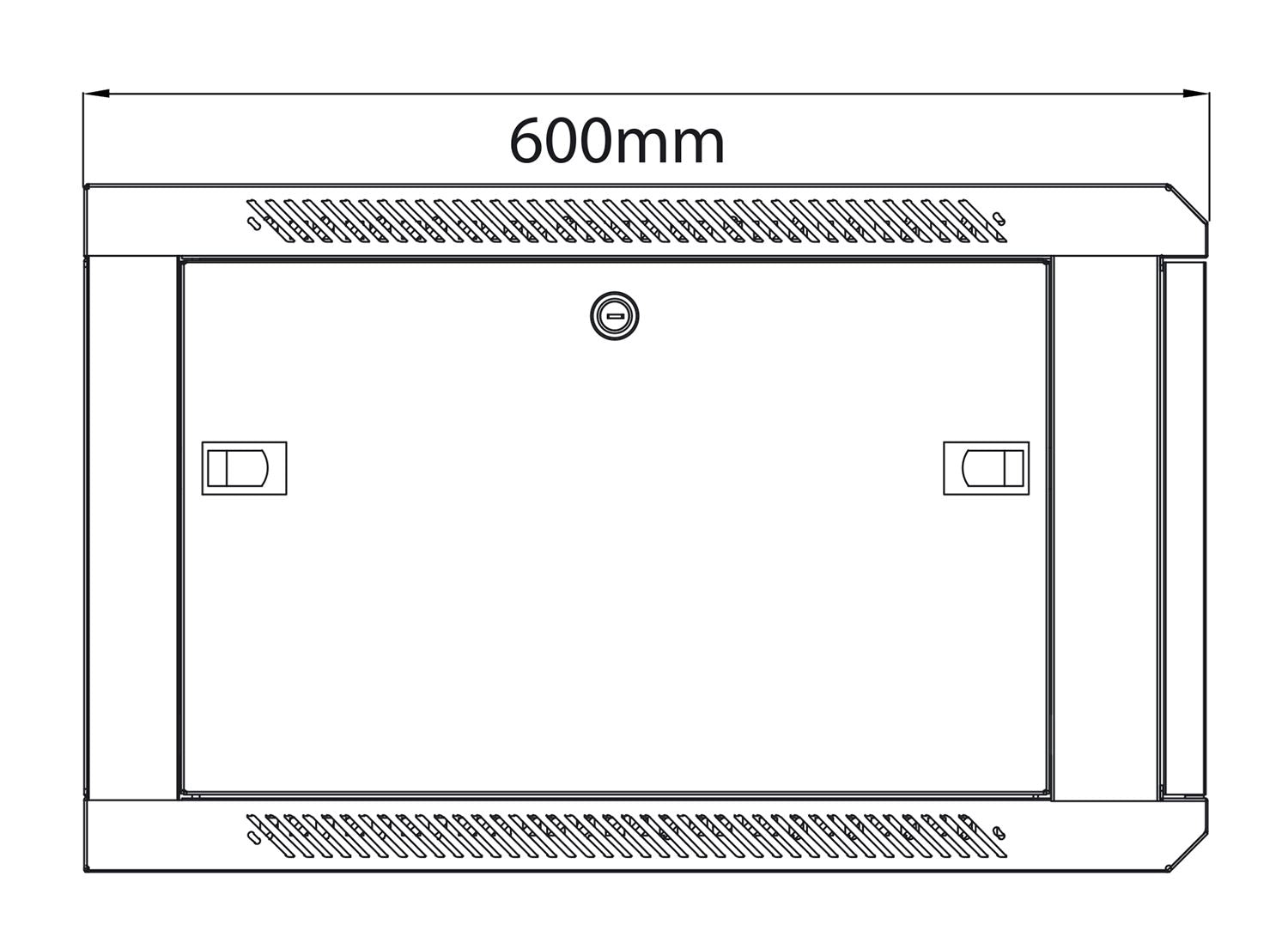 Adastra 19" Rack Cabinet with Glass Door 6U x 600mm Deep