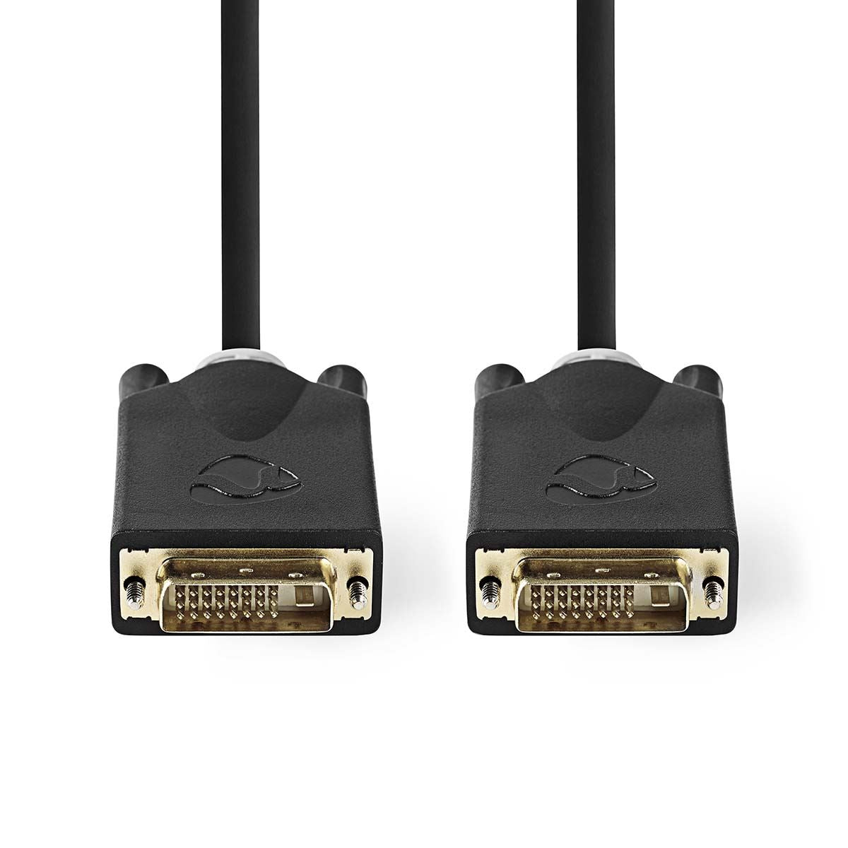 Nedis DVI Cable | DVI-D 24+1-Pin Male | DVI-D 24+1-Pin Male | 2560x1600 | Gold Plated | 3.00 m | Straight | PVC | Anthracite | Box