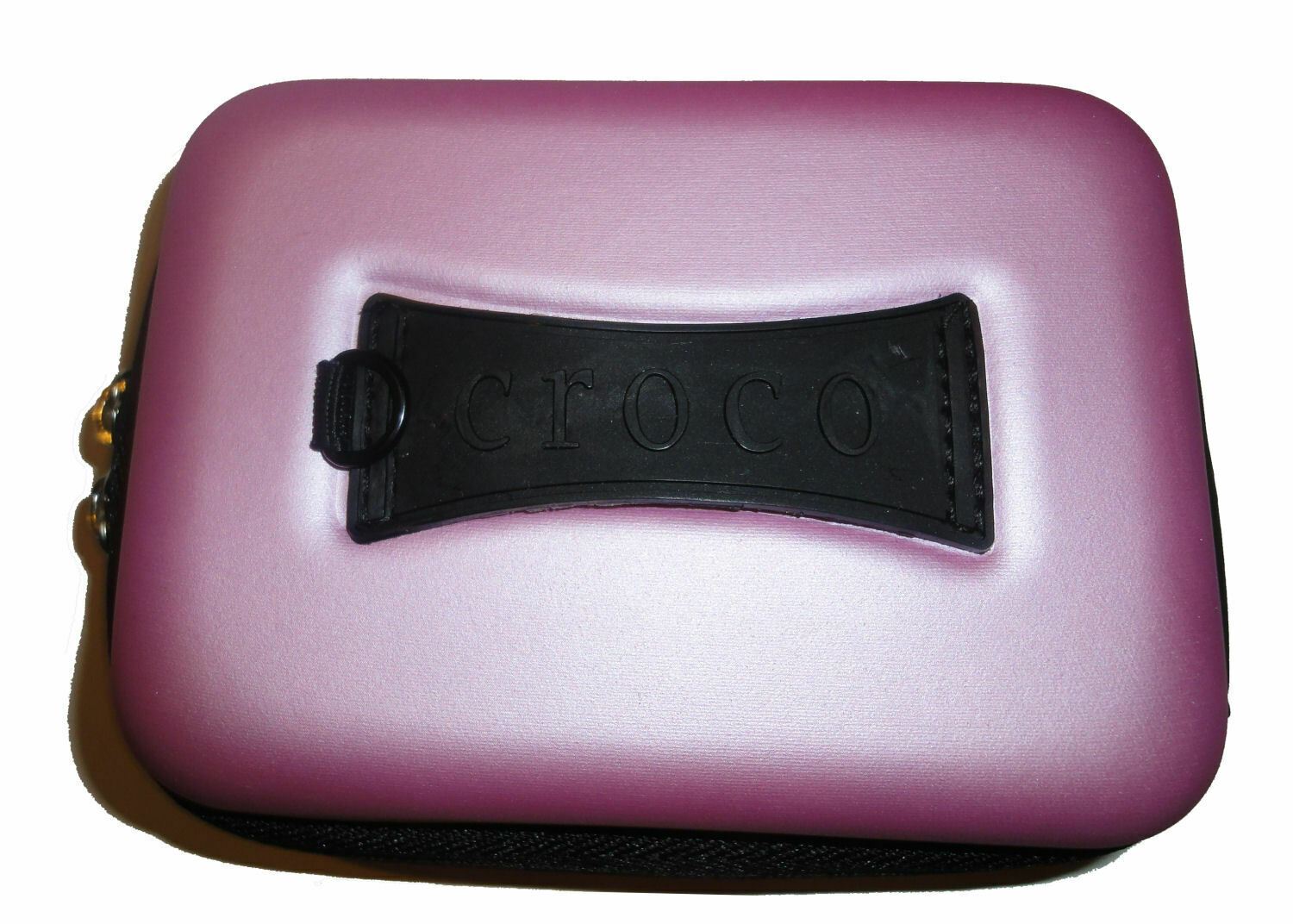 Croco Union Jack Flag Tough Case Shock/Water Proof for a Digital Cameras [Small] - Pink