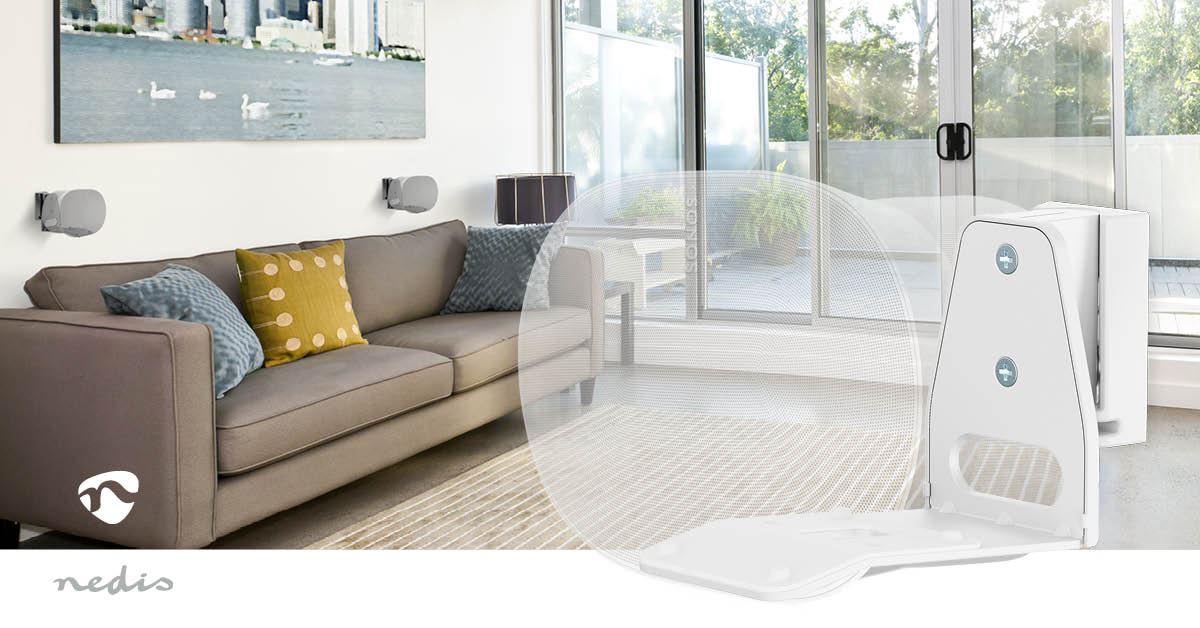 Nedis Speaker Wall Mount Bracket with Adjustable Tilt Swivel for Sonos Era 300 - White