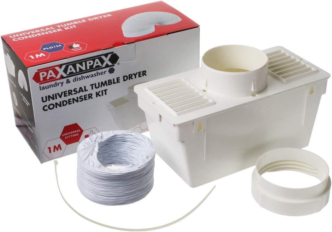 Universal White Knight Tumble Dryer Indoor Condenser Vent Kit Box with 1m Hose