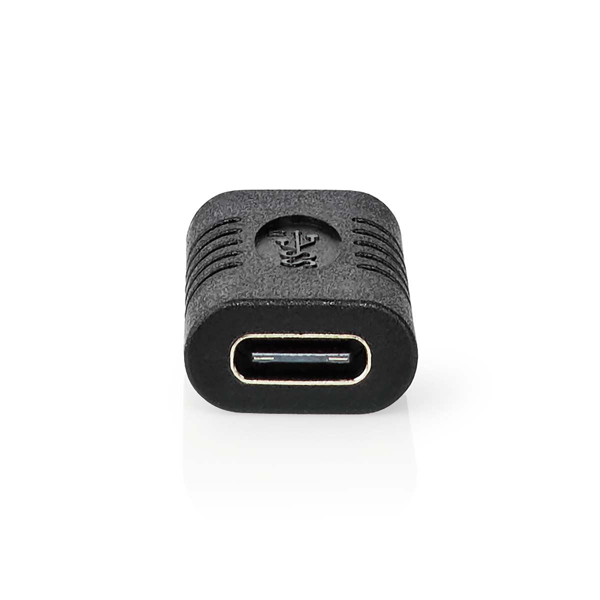 Nedis USB-C™ Coupler Adapter | USB 3.2 Gen 2 | USB-C™ Female to USB-C™ Female | 4K@60Hz | 10 Gbps | Round | Nickel Plated | Black