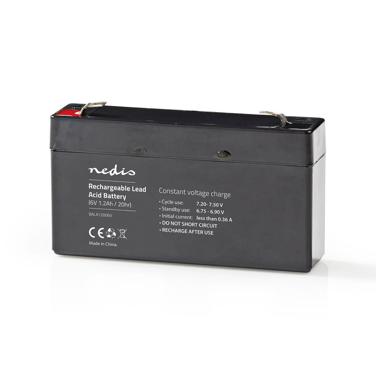 Nedis Battery | Lead-Acid | Rechargeable | 6 V | 1200 mAh