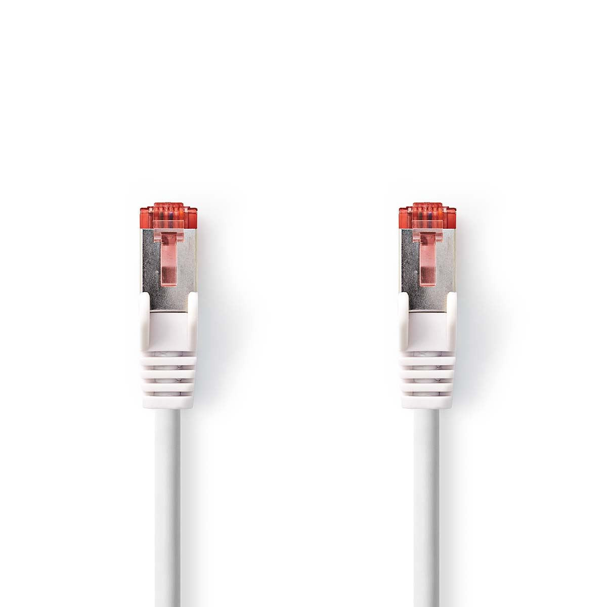 Nedis CAT6 Network Cable | RJ45 Male | RJ45 Male | S/FTP | 0.25 m | Round | LSZH | White | Label