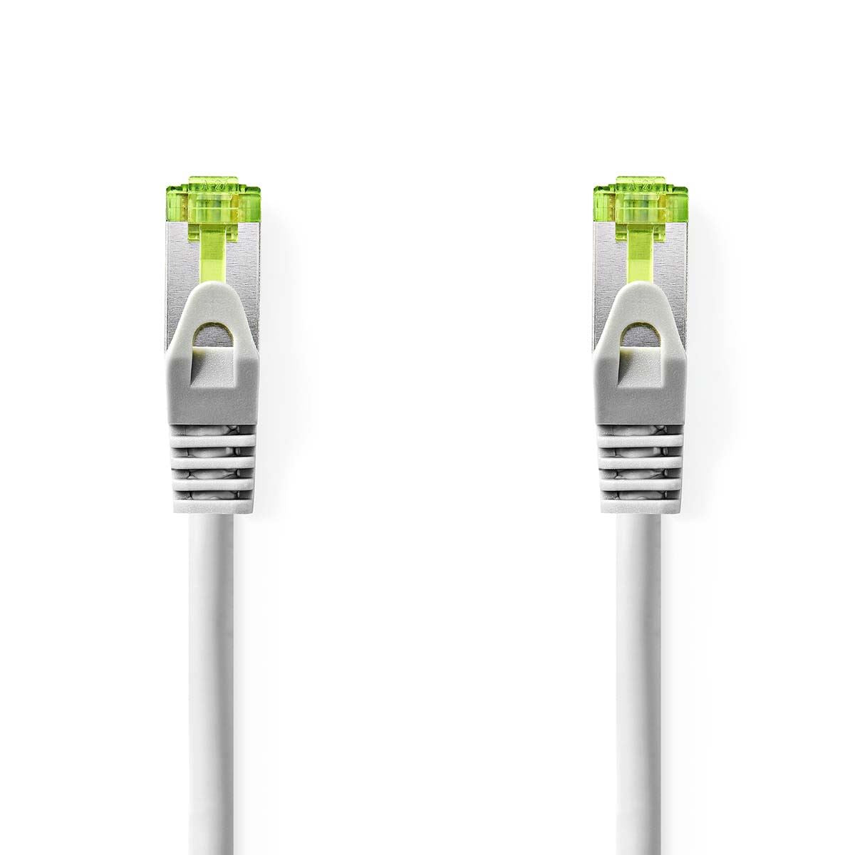 Nedis CAT7 Network Cable | S/FTP | RJ45 Male | RJ45 Male | 0.50 m | Snagless | Round | LSZH | Grey | Label