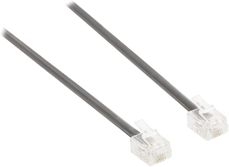 Nedis Telecom Cable | RJ11 Male - RJ11 Male | 10.0 m | Black